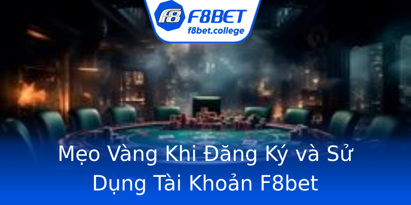 Mẹo Vàng Khi Đăng Ký và Sử Dụng Tài Khoản F8bet Mẹo Vàng Khi Đăng Ký và Sử Dụng Tài Khoản F8bet